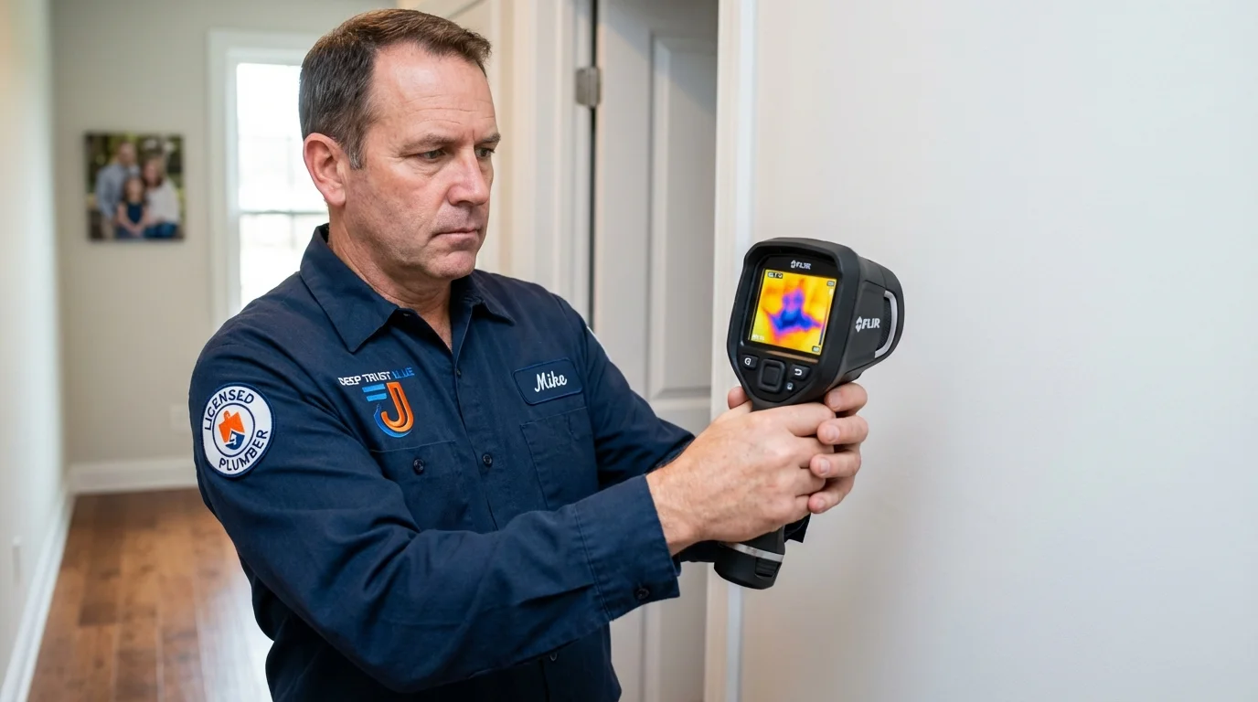Thermal imaging leak detection by Johns Plumbing LLC in Mesa